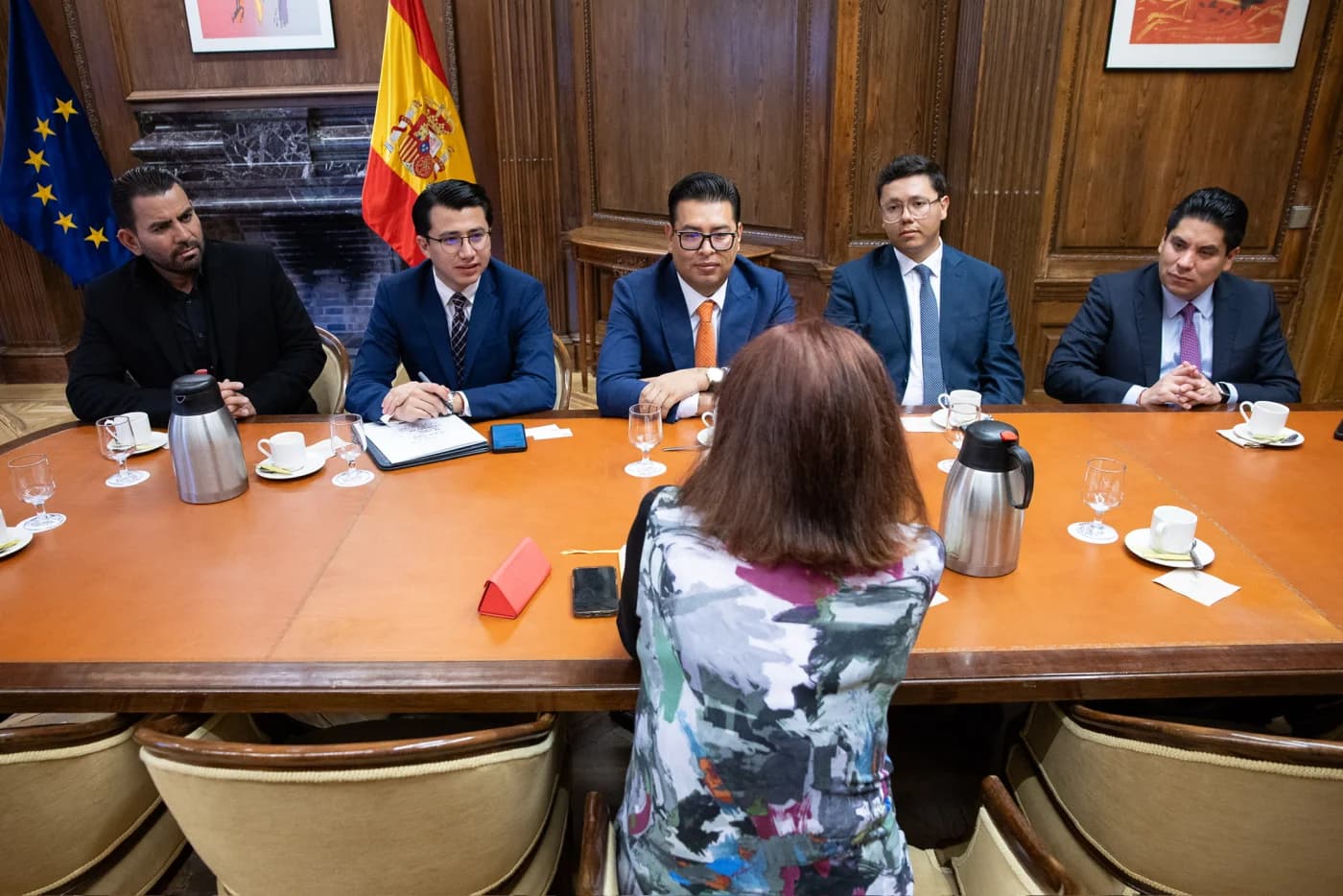 Néstor Camarillo en Madrid — reunión institucional