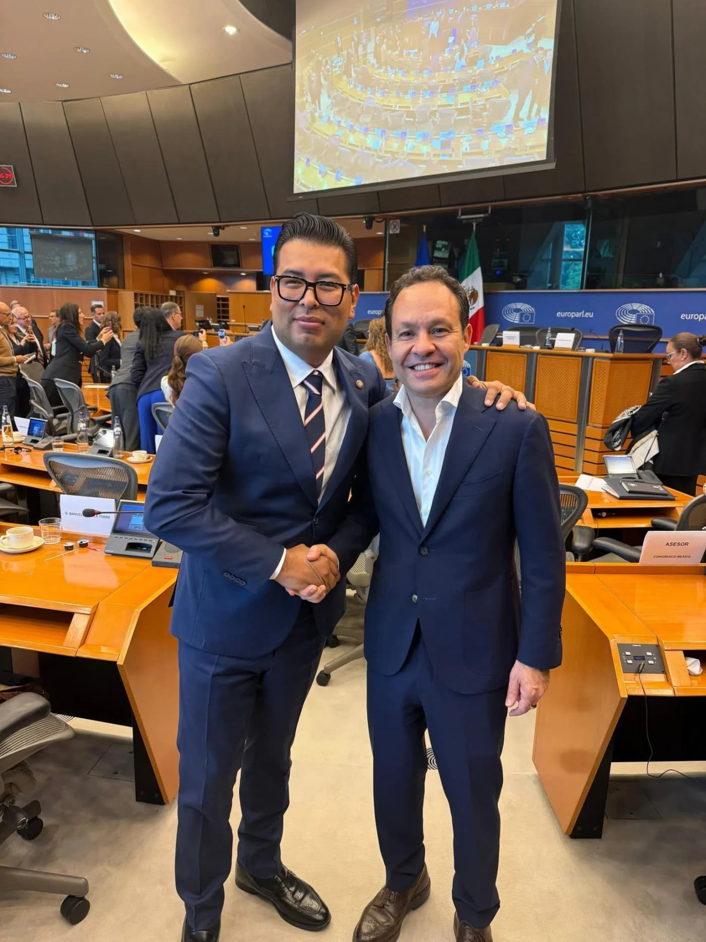 Néstor Camarillo en el Parlamento Europeo, Bruselas, Bélgica